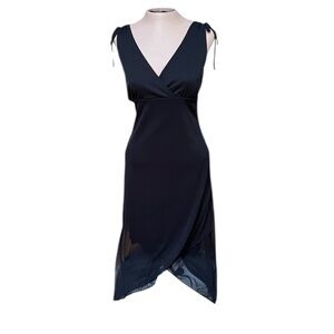 Women's Ruby Rox Black Asymmetrical Maxi Dress